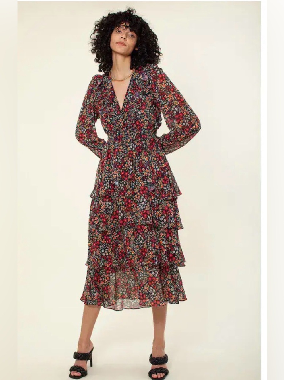 NWT Hale Bob Tiffany Dress – Red; Size XS